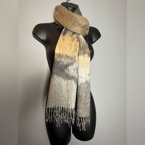 FRAAS Feel Cashmink Scarf EUC Super Soft 76x14 Plus Fringe Scarf